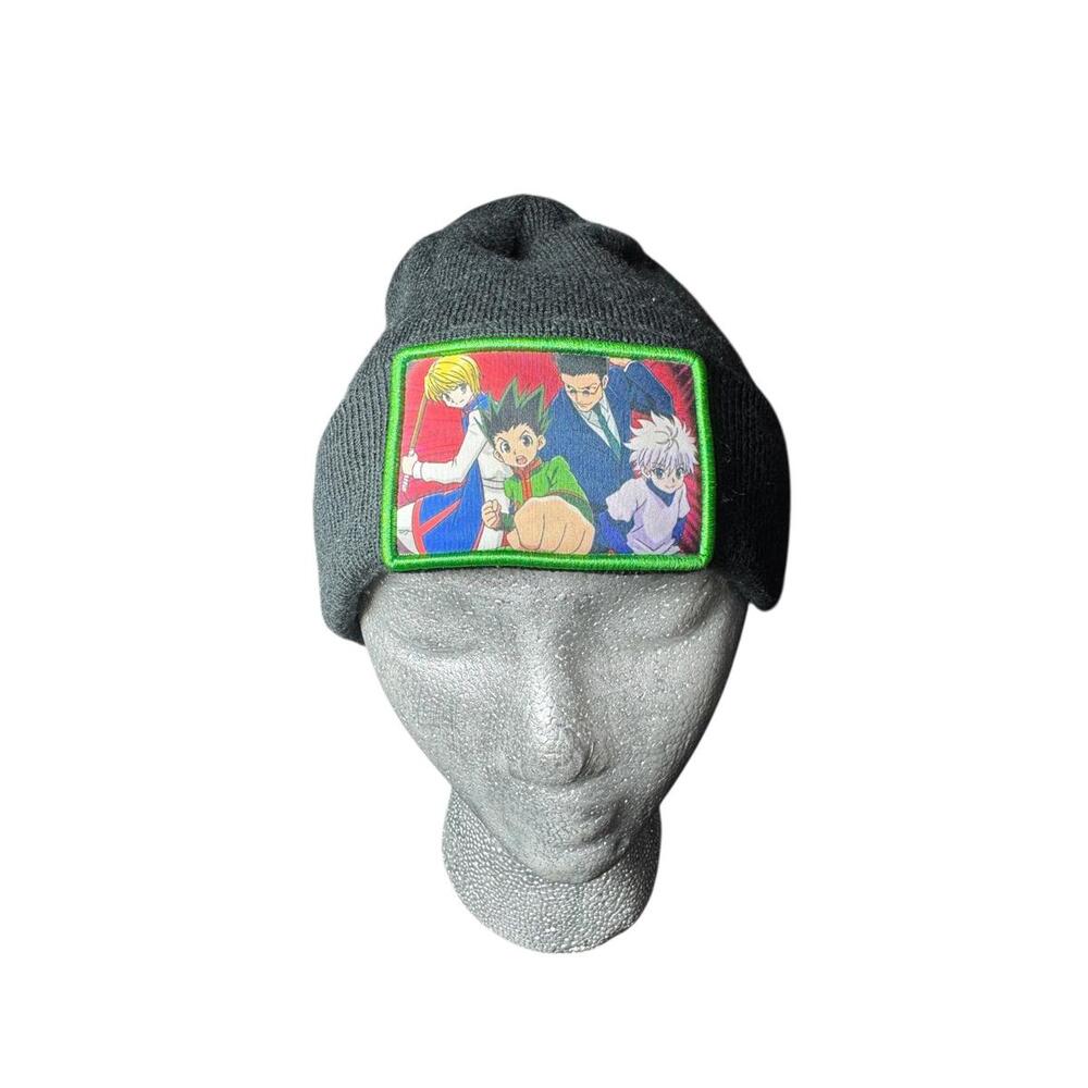 Hunter x Hunter Gon & Killua Anime Beanie Knit Hat Black Manga Graphic Cap